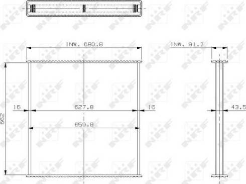 NRF 29573 - Охладителна мрежа(пита), охлаждане на двигателя vvparts.bg