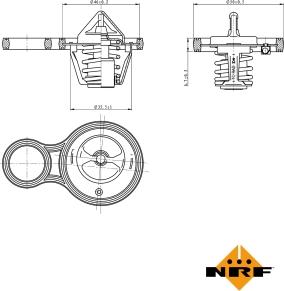 NRF 725094 - Термостат, охладителна течност vvparts.bg