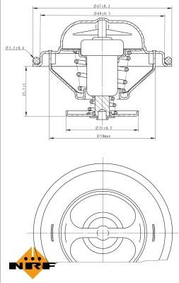 NRF 725096 - Термостат, охладителна течност vvparts.bg