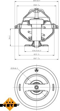 NRF 725098 - Термостат, охладителна течност vvparts.bg