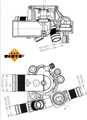 NRF 725045 - Термостат, охладителна течност vvparts.bg