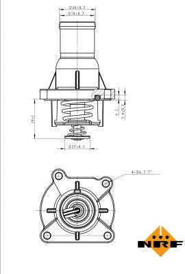 NRF 725046 - Термостат, охладителна течност vvparts.bg