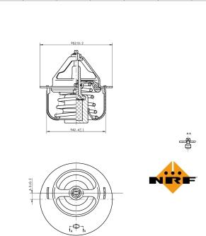 NRF 725054 - Термостат, охладителна течност vvparts.bg