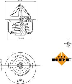 NRF 725057 - Термостат, охладителна течност vvparts.bg