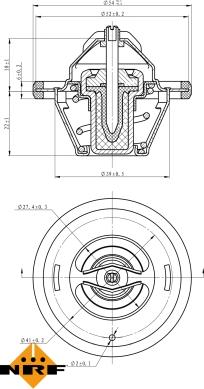 NRF 725066 - Термостат, охладителна течност vvparts.bg