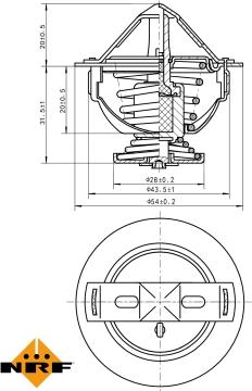 NRF 725060 - Термостат, охладителна течност vvparts.bg