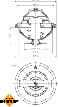 NRF 725063 - Термостат, охладителна течност vvparts.bg