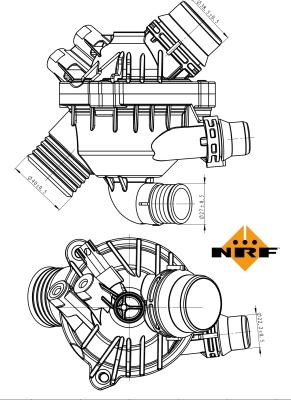 NRF 725004 - Термостат, охладителна течност vvparts.bg