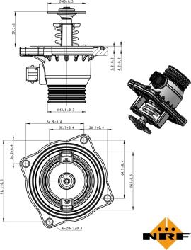 NRF 725005 - Термостат, охладителна течност vvparts.bg