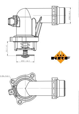 NRF 725001 - Термостат, охладителна течност vvparts.bg