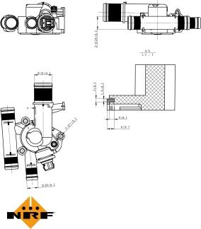 NRF 725011 - Термостат, охладителна течност vvparts.bg