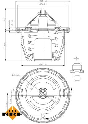 NRF 725012 - Термостат, охладителна течност vvparts.bg