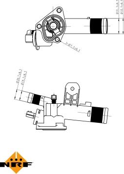 NRF 725082 - Термостат, охладителна течност vvparts.bg