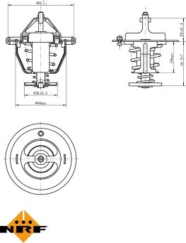 NRF 725087 - Термостат, охладителна течност vvparts.bg