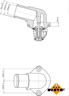 NRF 725037 - Термостат, охладителна течност vvparts.bg