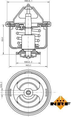 NRF 725026 - Термостат, охладителна течност vvparts.bg