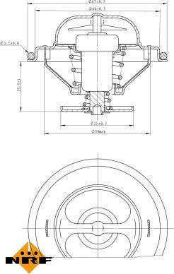 NRF 725070 - Термостат, охладителна течност vvparts.bg