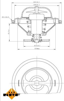 NRF 725071 - Термостат, охладителна течност vvparts.bg