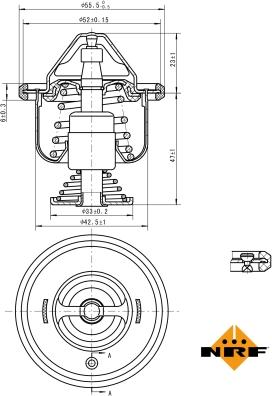 NRF 725199 - Термостат, охладителна течност vvparts.bg