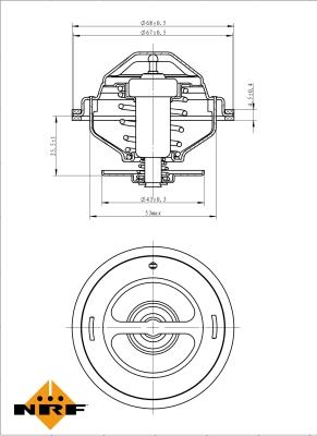 NRF 725194 - Термостат, охладителна течност vvparts.bg