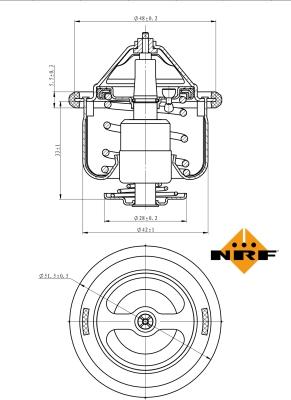 NRF 725190 - Термостат, охладителна течност vvparts.bg