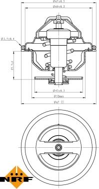 NRF 725192 - Термостат, охладителна течност vvparts.bg