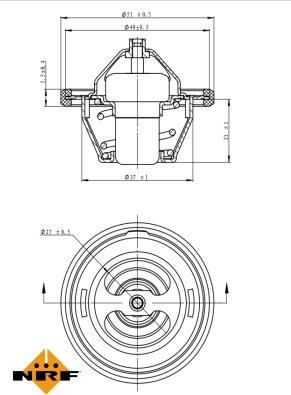 NRF 725149 - Термостат, охладителна течност vvparts.bg