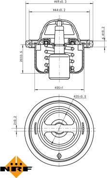 NRF 725146 - Термостат, охладителна течност vvparts.bg