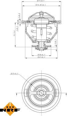 NRF 725140 - Термостат, охладителна течност vvparts.bg