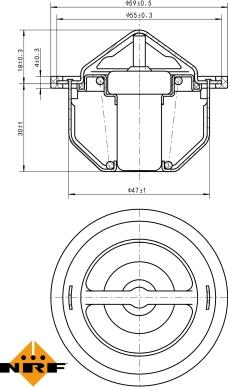 NRF 725168 - Термостат, охладителна течност vvparts.bg