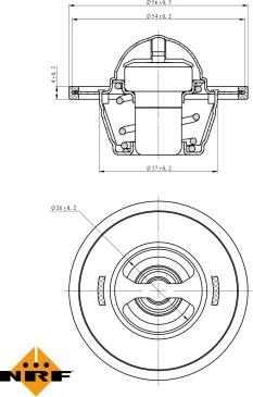 NRF 725104 - Термостат, охладителна течност vvparts.bg