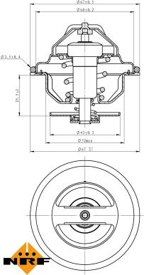 NRF 725100 - Термостат, охладителна течност vvparts.bg