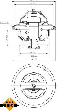 NRF 725103 - Термостат, охладителна течност vvparts.bg