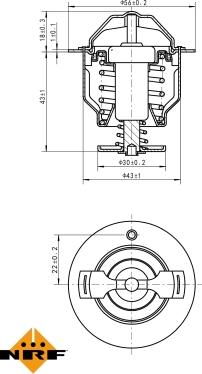 NRF 725119 - Термостат, охладителна течност vvparts.bg