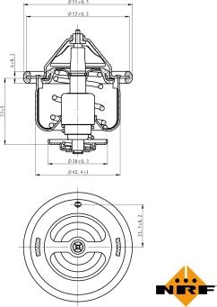 NRF 725110 - Термостат, охладителна течност vvparts.bg