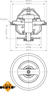 NRF 725117 - Термостат, охладителна течност vvparts.bg