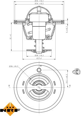 NRF 725180 - Термостат, охладителна течност vvparts.bg