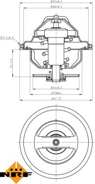 NRF 725188 - Термостат, охладителна течност vvparts.bg