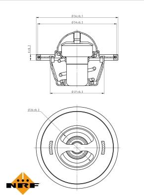 NRF 725135 - Термостат, охладителна течност vvparts.bg