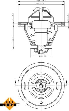 NRF 725125 - Термостат, охладителна течност vvparts.bg