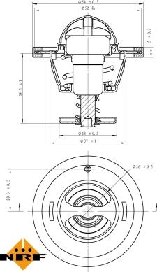 NRF 725126 - Термостат, охладителна течност vvparts.bg