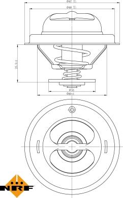 NRF 725123 - Термостат, охладителна течност vvparts.bg