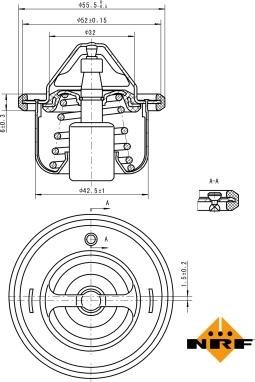 NRF 725127 - Термостат, охладителна течност vvparts.bg