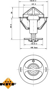 NRF 725200 - Термостат, охладителна течност vvparts.bg