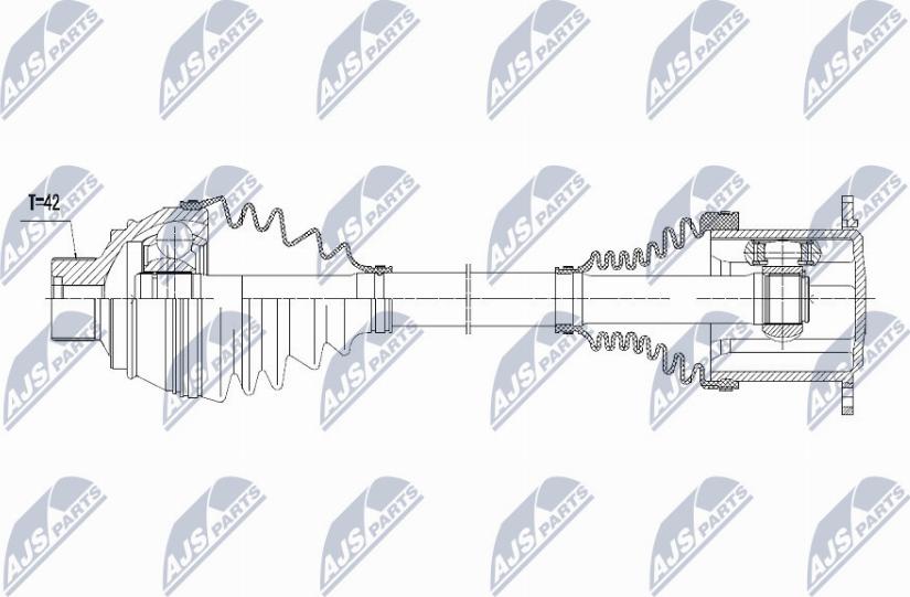 NTY NPW-AU-013 - Полуоска vvparts.bg