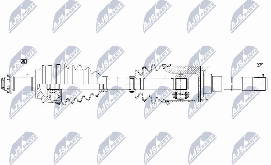 NTY NPW-BM-152 - Полуоска vvparts.bg