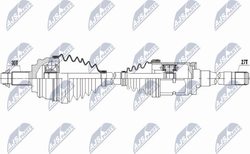 NTY NPW-BM-117 - Полуоска vvparts.bg