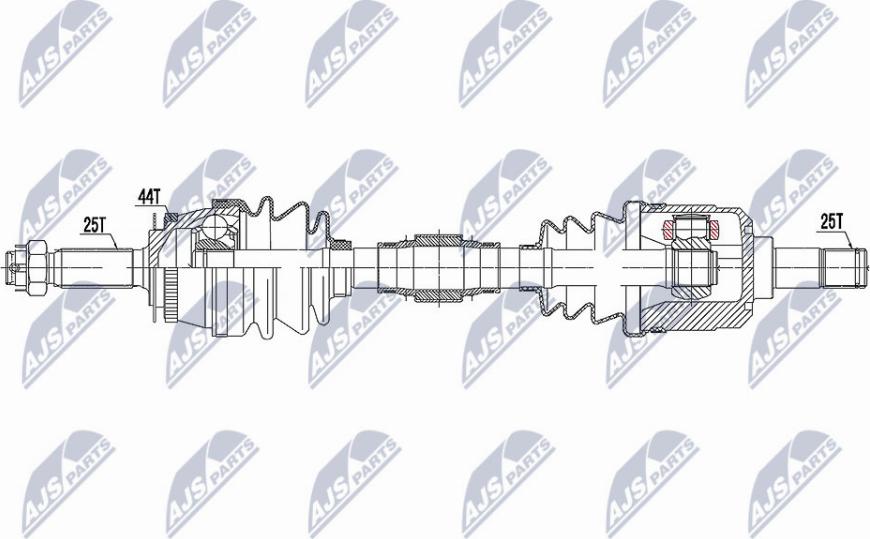 NTY NPW-HY-593 - Полуоска vvparts.bg