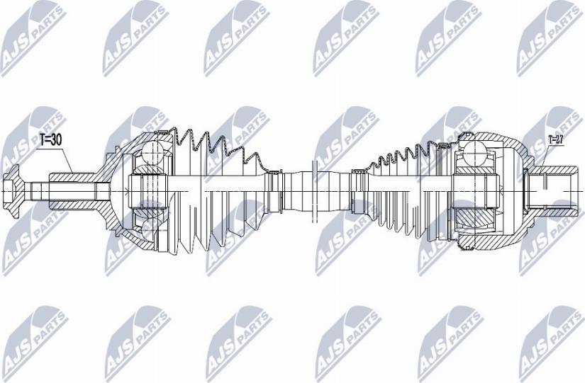 NTY NPW-ME-059 - Полуоска vvparts.bg