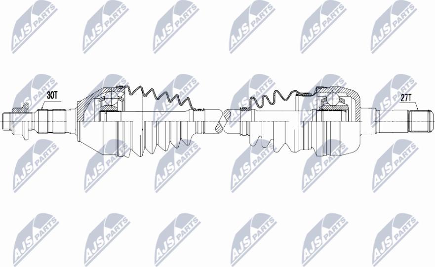 NTY NPW-PL-148 - Полуоска vvparts.bg